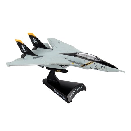 Daron F-14B Tomcat Die-Cast Military Aircraft Model, 1:160 Scale Collectible Fighter Jet with Display Stand