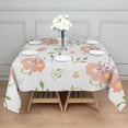 thumbnail image 3 of 60x60 Inch Waterproof Square Tablecloth, Thickened Polyester Table Cover for Dining & Parties, Floral Print, 3 of 6