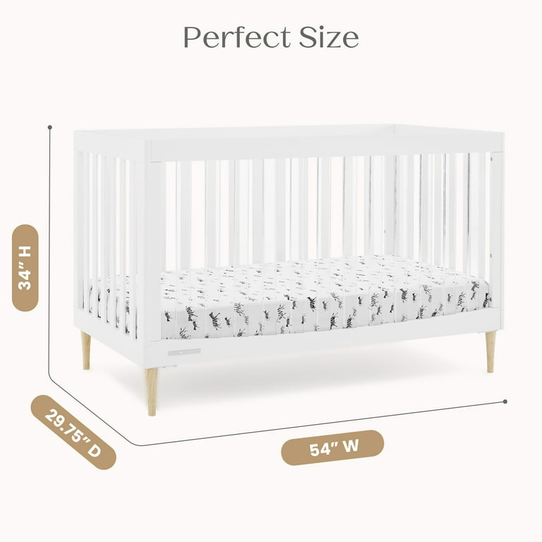 Delta Children Austin Acrylic 4-in-1 Convertible Baby Crib