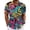 A-Multicolour309, variant on XIAOCHA Men's Retro Graphic Shirt Button Down Short Sleeve Shirt Lightweight Trendy Party Wear Top