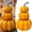 A, variant on 3 Tier Stacked Artificial Pumpkin Decor, 9.45 Inch Foam Fake Stack Pumpkins with Realistic Stem, Fall Harvest Tiered Pumpkin Ornament for Thanksgiving Halloween Farmhouse Tabletop Home Decor