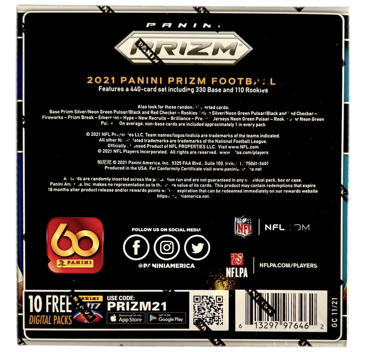 nfl prizm 2021 retail