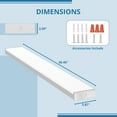 thumbnail image 3 of 4 Pack 4FT LED Wraparound Light with 3 Wattages/3 Lumens/3 CCT Selectable, 55W/65W/75W, 5500lm/6500lm/7500lm, 3000K/4000K/5000K 4 Foot LED Wrap Light Fixture, Flush Mount Office Ceiling Light, ETL, 3 of 8