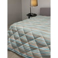 thumbnail image 2 of Mosaic Down Alternative Comforter, Traditional Wavy Mosaic Tiles Pattern in Aquatic Green Tones Pattern, Microfiber Quilt for All Season, 5 Sizes, Cadet Blue and Jade Green, by Ambesonne, 2 of 3