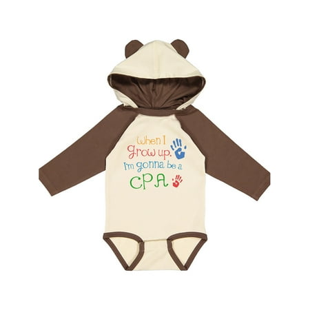 

Inktastic Future CPA Accountant Gift Baby Boy or Baby Girl Long Sleeve Bodysuit