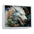 thumbnail image 2 of Designart "Jade Dragon China Art painting II" Chinese Floater Framed Wall Art Print, 2 of 7