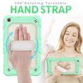 thumbnail image 2 of TECH CIRCLE Bumper Case for Samsung Galaxy Tab A7 (SM-T500) Tablet 10.4" 2020 Version, Shockproof Protective Cute Kids Case with Screen Protector & Hand Strap & Kickstand & Shoulder Strap, Green, 2 of 7