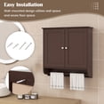 thumbnail image 7 of Giantex  Bathroom Cabinet Wall Mounted, Over The Toilet Storage Cabinet, Medicine Cabinet w/Towel Bar, Brown, 7 of 7