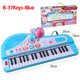 thumbnail image 1 of 37 Keys Kids Electronic Piano Organ keyboard with Microphone Education Toys Musical Instrument Children Boy Girl Gifts, 1 of 2