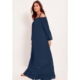 thumbnail image 3 of June + Vie Women's Plus Size Off-The-Shoulder Sundrop Maxi Dress - 14/16, Grenadine, 3 of 5