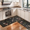 thumbnail image 3 of Kitchen Rugs Sets Of 2,Red Mushroom Fern Black Pattern Anti Fatigue Kitchen Mat Rugs Non Slip Washable,Decorative Kitchen Floor Mats for Kitchen,Sink,Laundry,17"x47"+17"x47", 3 of 5