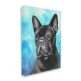thumbnail image 4 of Stupell Industries French Bulldog on Blue Animals & Insects Painting Gallery Wrapped Canvas Art Print Wall Art, 16 x 20, 4 of 8
