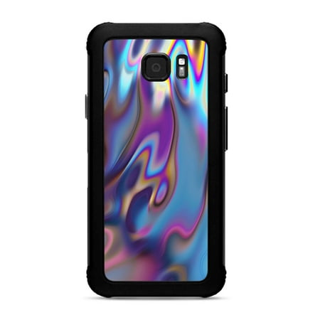 Skin for Samsung Galaxy S7 Active Skins Decal Vinyl Wrap Stickers Cover - Opalescent Resin marble oil Slick