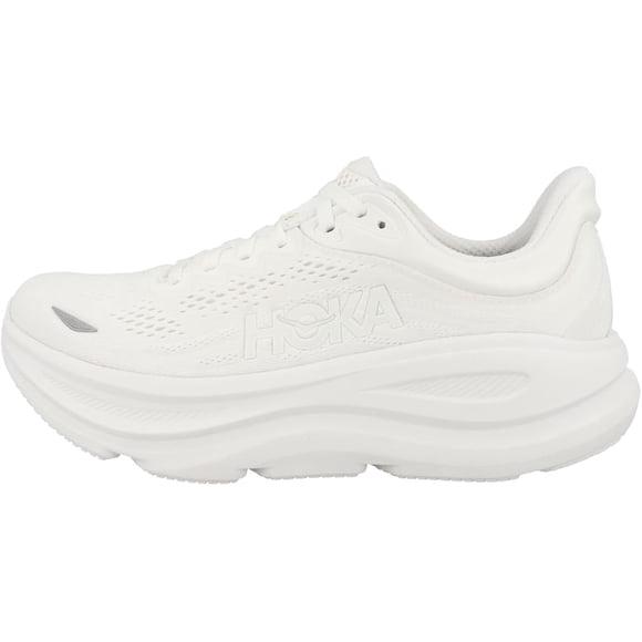 Hoka Bondi 9 White Women's Running Shoes