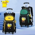 thumbnail image 2 of Pokemons Sac d'École à Grande Capacité avec Canne de Dessin Animé, École Primaire, Garçons Peuvent Tirer vers l'Arrière pour Faire Traîner le Bâtiment, Six Tours, 2 of 5