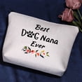 thumbnail image 2 of Dog Nana Gift Best Dog Nana Ever Makeup Bag Pet Lover Paw Print Cosmetic Bag Gift for Dog Grandma, 2 of 7