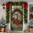 thumbnail image 5 of Japceit Christmas Door Cover Curtain, Large Size Holiday Entrance Decoration, Fabric Panel Door and Wall Decor for Festival Party, Home Seasonal Display, 5 of 6