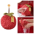 thumbnail image 2 of MANNYA Chenille Hand Towel Kitchen Bathroom Hand Ball Hanging Loop Quick Drying Towel, 2 of 21