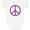 AA-White, variant on Inktastic Purple Peace Sign Boys or Girls Baby Bodysuit