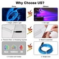 thumbnail image 4 of AUTOXBERT 5 en 1 Lámparas de Atmósfera de Control de Música de Aplicación de Luz LED Ambiental Interior RGB para Coche Universal, 4 of 11