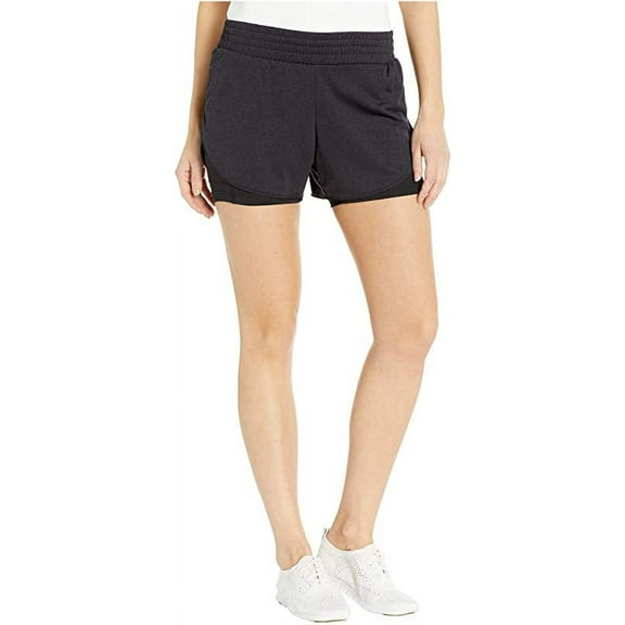 Brooks Women's Rep 3" 2-in-1 Shorts, Black, XL (US 16)