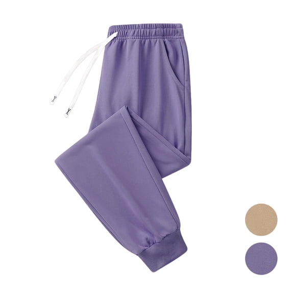 Fengqque Men's Pants Yoga Golf Beach Jogger Elastic Drawstring Pants Loose Trousers with Pockets Purple XL(XL)