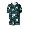 thumbnail image 7 of JTZGDY Women Hawaiian Shirt Soft Cool Summer Hawaii Shirts Floral Tropical Print V Neck Collared Beach Vacation T-Shirt Short Sleeve Button Up Lightweight Cardigan Tops Army Green XXXXXL, 7 of 7
