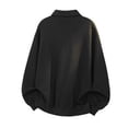 thumbnail image 5 of Chiccall Mens Quarter Zip Pullover Sweatshirts Plus Size Long Sleeve Sweatshirts Fashion Casual Loose Fit Athletic Tops for Men, 5 of 7