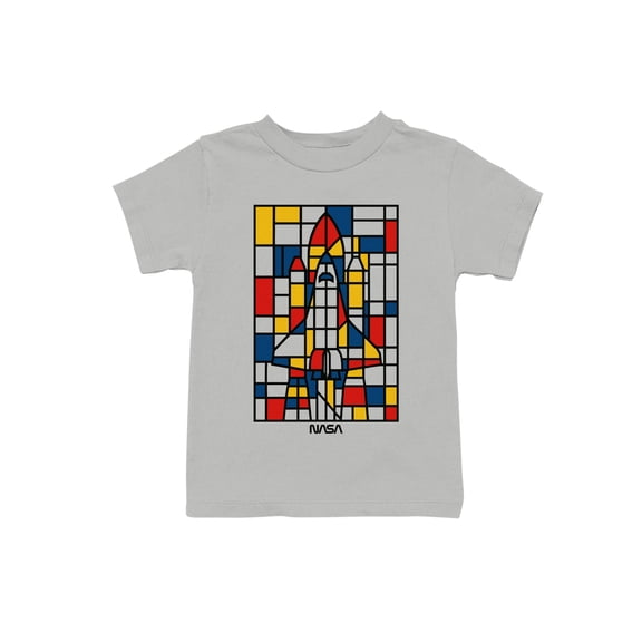 Officially Licensed Nasa Mondrian NASA Space Shuttle Art Youth's T-shirt
