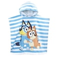 thumbnail image 1 of Toalla tipo poncho con capucha Bluey para niños o niñas, 100% algodón, 1 of 9