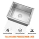 thumbnail image 4 of VEVOR - Hielera empotrable de acero inoxidable de 22" de largo x 17" de ancho x 12" de alto, contenedor de hielo comercial con tapa, barra de hielo para cocina al aire libre de 40 qt, 4 of 9