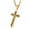 Gold, variant on Catholic Jesus Christ on INRI Cross Crucifix Gold Silver Tone stainless steel Pendant Necklace 22+2 Chain (Silver)