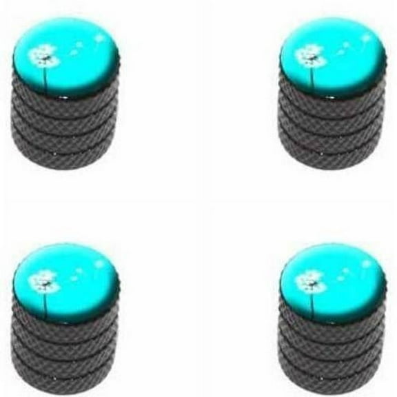 Dandelion Make a Wish Tire Rim Wheel Aluminum Valve Stem Caps, Multiple Colors