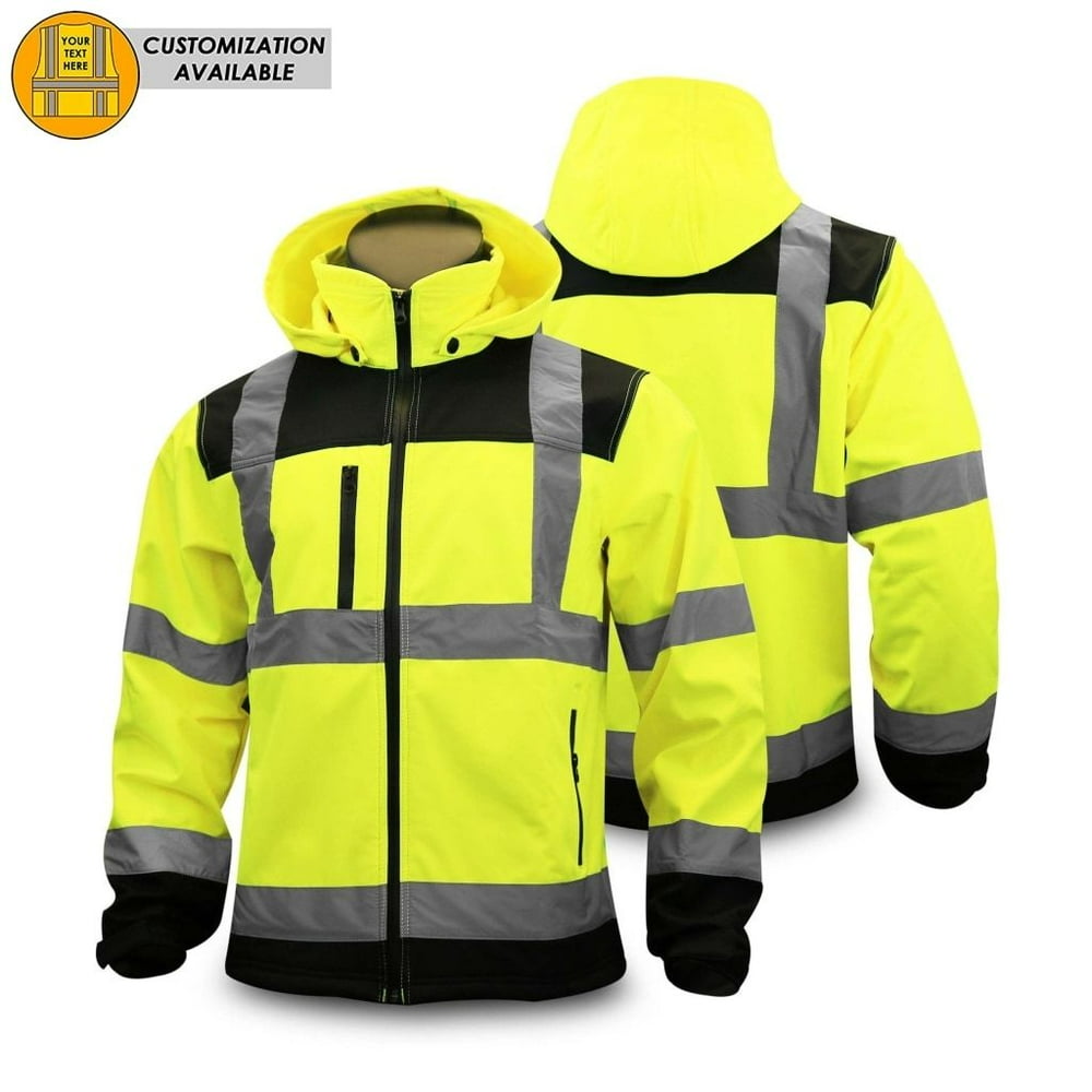 kwiksafety agent reflective hi visibility soft shell ansi class 3