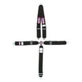 thumbnail image 1 of RJS Safety RJS1030101 5-Point Quick Release Camlock Restraint System - Roll Bar Mount Shoulder Harness - 3 in. Anti-Submarine Belt - Black, 1 of 1