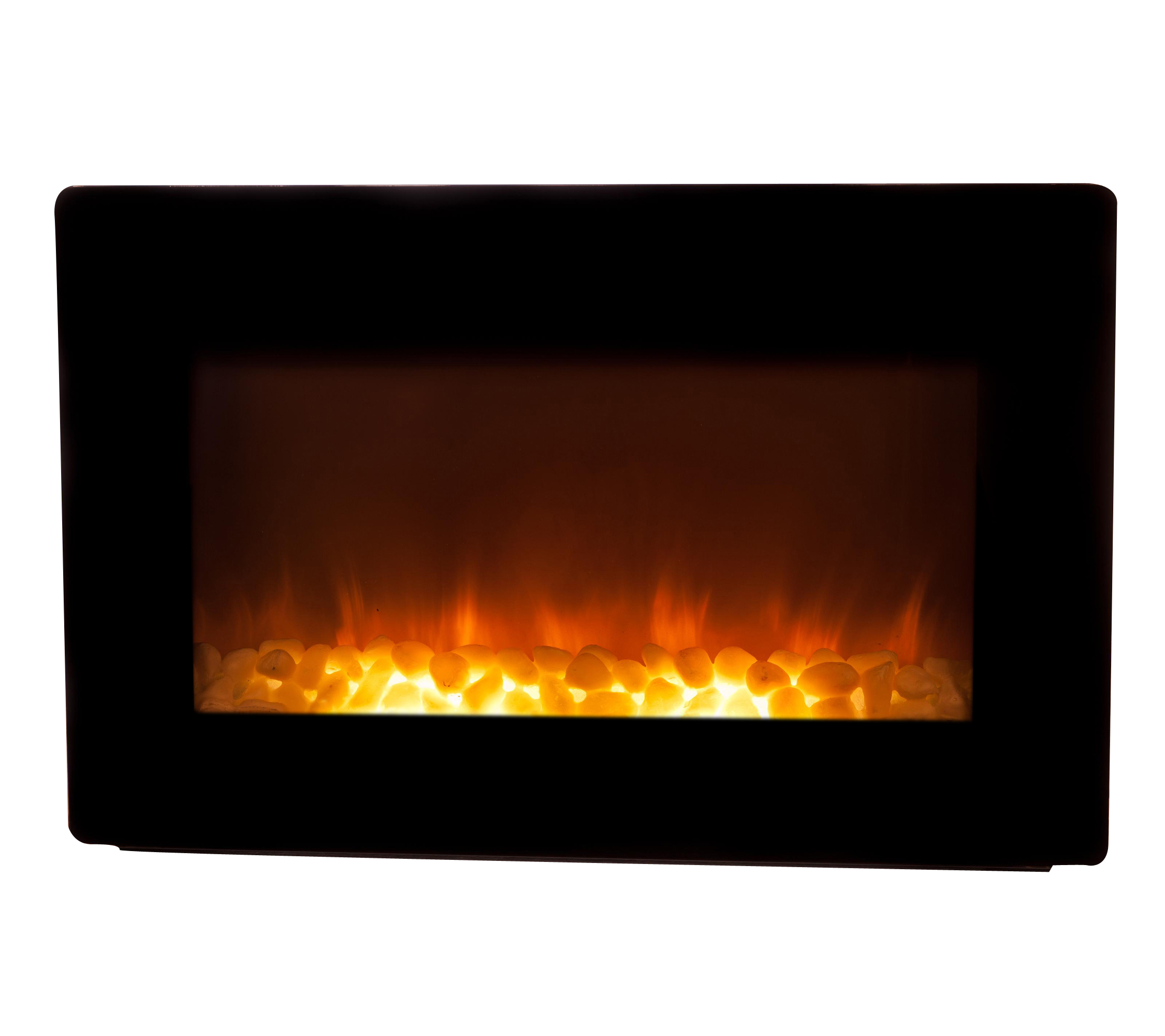 Black Wall Mounted Electric Fireplace - image 2 of 7
