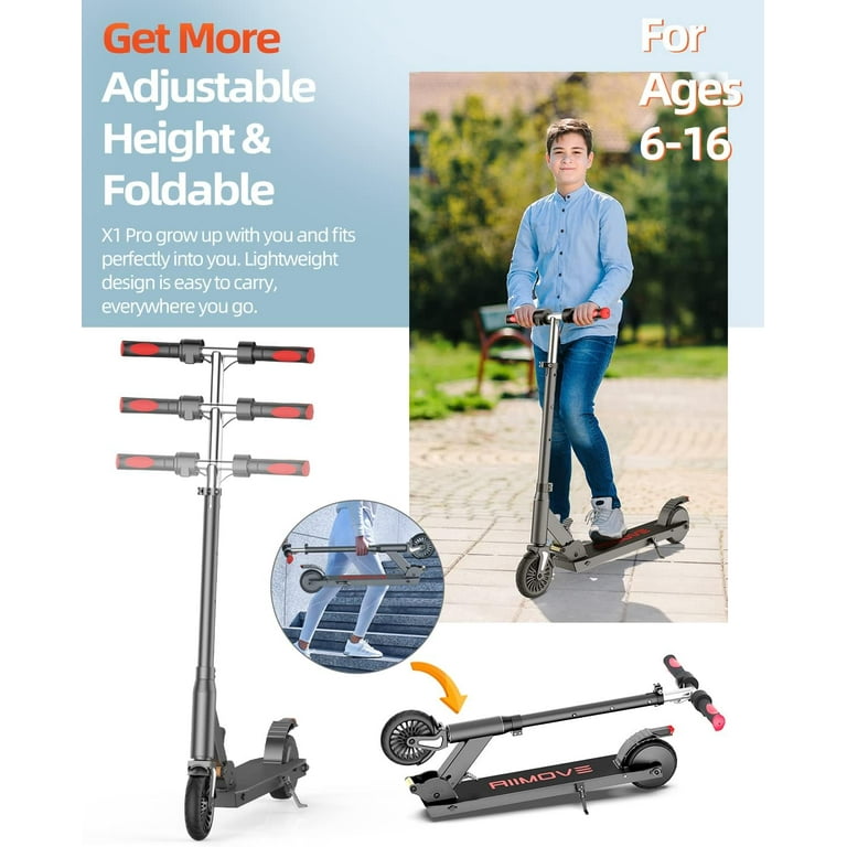 Electric Scooter for Kids Ages 6-16, 150W Motor Up to 11 Mph