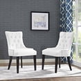 thumbnail image 5 of Modway Regent Dining Side Chair Vinyl Set of 2 in White, 5 of 5