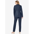 thumbnail image 2 of Jessica London Women's Plus Size Two Piece Single Breasted Pant Suit Set, 2 of 6