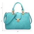 thumbnail image 3 of Bolso Dasein, cartera con asa en la parte superior, turquesa, 3 of 6