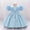 Sky Blue981, variant on HAYIMI Child Elegant Satin Bow Dress For Baby Girls Christening Birthday Party O-Neck Gown Cute Special Occasion Back To School Swing Flowy Kids Sundress
