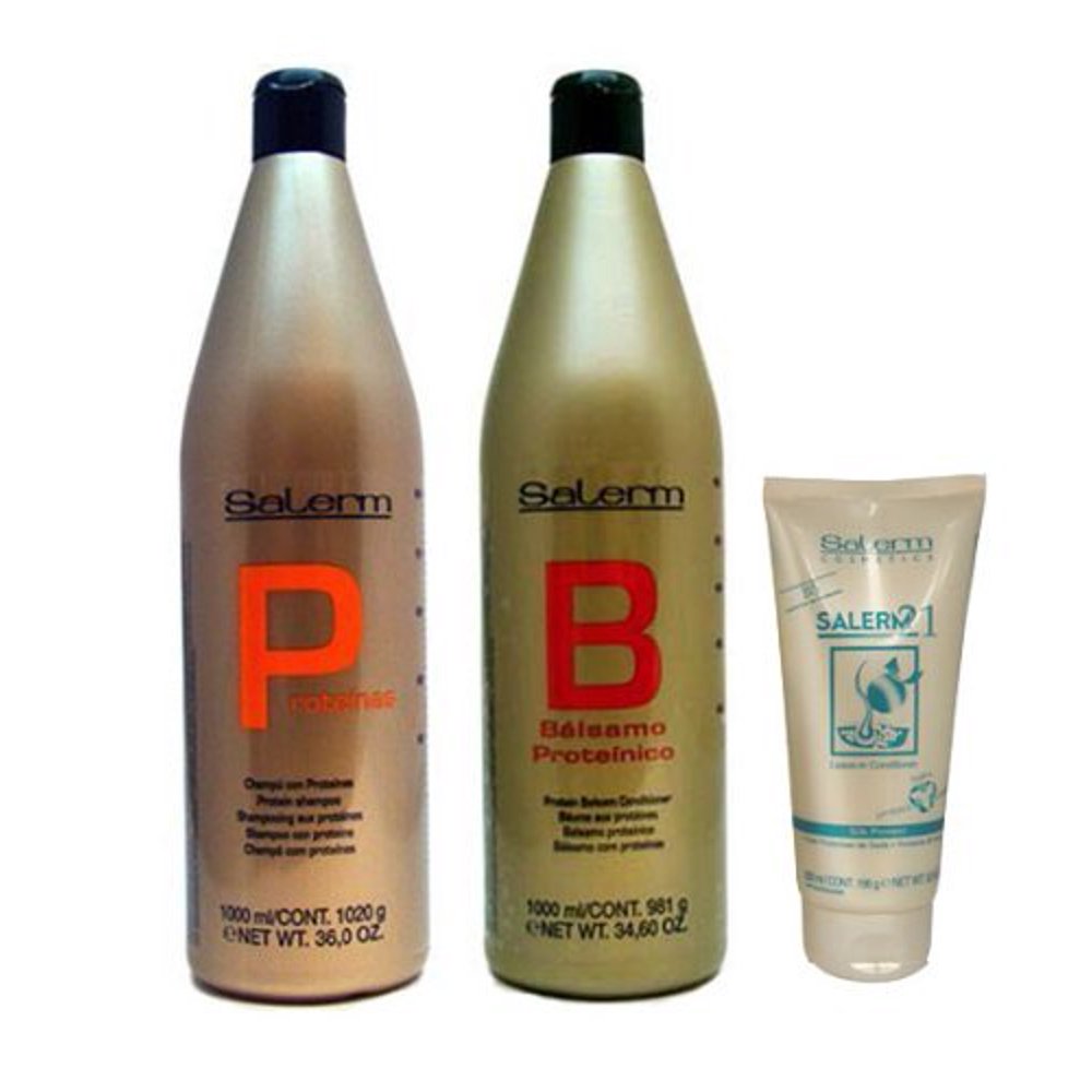 Salerm Cosmetics Salerm Protein Shampoo 1000ml + Balsam