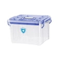 thumbnail image 3 of Organizador de almacenamiento de medicamentos, caja de medicamentos de emergencia, contenedor grande de primeros auxilios, contenedor de botiquines de azul, 3 of 8
