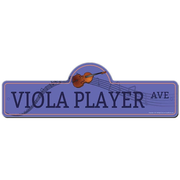 SignMission P-720 Viola Player Viola Player Street Sign