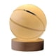 thumbnail image 3 of Lámpara de noche con bola de cristal 3D, luz de noche, base de madera, decorativa Baloncesto, 3 of 9