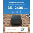 thumbnail image 5 of KFFKFF Solar-Powered Attic Ventilation Fan, 35W Intelligent Roof Exhaust Fan with Thermostat, 2400 CFM Air Circulation Incorporating Brushless DC Motor for Temperature Regulation, 5 of 9
