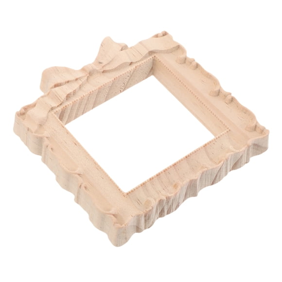 Raindrops Vintage Style Handcrafted Wooden Picture Frame with Bow Decoration for Wall Display