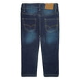 thumbnail image 2 of KIDSCOOL SPACE Little Girls Boys Jeans,Elastic Band Inside Ripped Stretchy Soft Thin Summer Denim Slim Pants,6-7 Years, 2 of 5