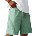 thumbnail image 4 of Admvng Men's Shorts Casual Lightweight Big & Tall Drawstring Elastic Waist Gym Shorts with Pockets, 4 of 6