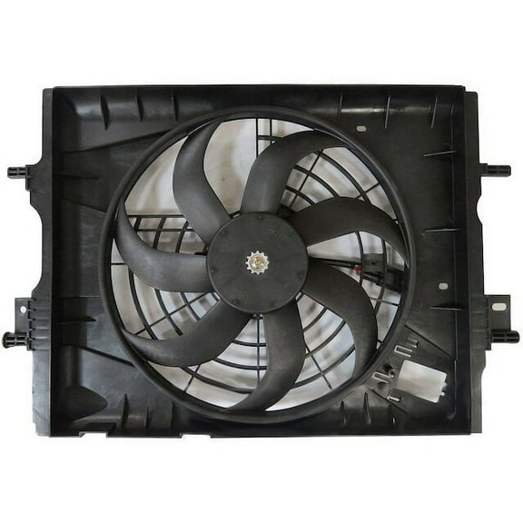 Radiator Fan Assembly - Compatible with 2020 - 2021 Nissan Versa Sedan 1.6L 4-Cylinder